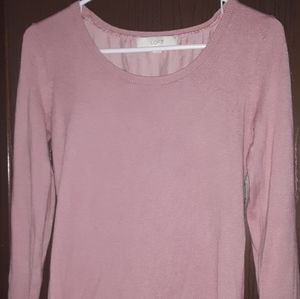 Pink loft sweater XS